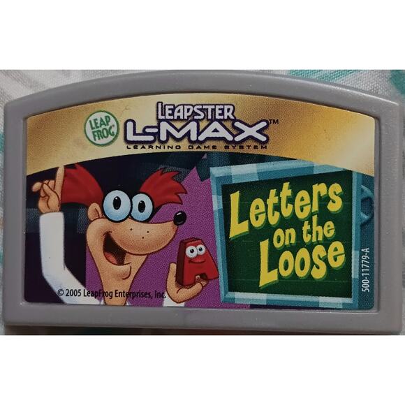 Leapster L-Max Learning Game System Letters on the Loose Game 2005 LeapFrog - Picture 1 of 2